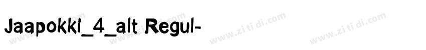 Jaapokki_4_alt Regul字体转换